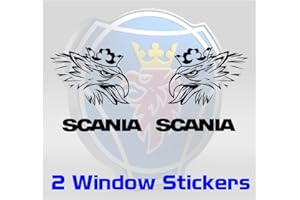 ADAMS GRAPHICS Scania Adesivi con motivo grifoni per finestrino, schermo, vetro, parabrezza, cabina per camion