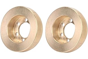 DRFEIFY Contrapeso Interno, Latón, Eje de Rueda, 1.9 Pulgadas, para Coches RC y Mejora del Rendimiento