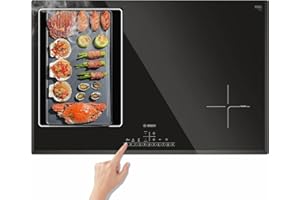 WAVATA Grande tappetino protettivo per piano cottura a induzione, in silicone, per uso alimentare, multifunzione, resistente al calore, isolato termico, opaco (54 x 90 cm)