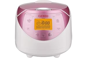 ‎CUCKOO CUCKOO CR-0631F Digital Rice Cooker Small Rice Cooker Steamer 1 Litre Micom Fuzzy Logic Timer LCD Display 7 Cooking & 3 Additional Functions Non-Stick Coating Electric Rice Cooker Mini Digital White