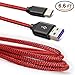 Produktbild USB C Ladekabel für Honor Note 8, Higoo 2M [6.6FT] Honor Ladegerät Kabel Schnellkabel Kabellos Nylon Kabel Reversible Ladegerät Kabel USB Datenübertragungskabel für Honor 8 8s v8 v9 Magic Red