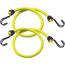 Tendeurs élastiques ECENCE Avec Mousquetons - Lot De 2 Sangles 80cm Noir