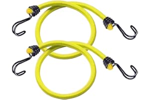 Master Lock 3022EURDAT Tendeurs avec Crochet [Pack de 2 Tendeurs] [100 cm Corde] [Crochet Inversé] - Idéal pour Le Transport de Charges, l'Emballage, Le Camping