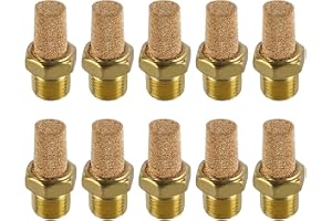 Laroal Copper Air Vaule Ljuddämpare 1/8 tum BSP hangänga Pneumatisk avgasljuddämpare Pneumatisk ljuddämpare Flödeskontroll