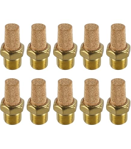 Sourcingmap Silencieux Pneumatique Laiton 1/8" Mâle PT - Lot De 2