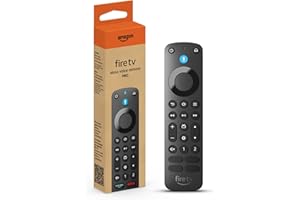 AMAZON DEVICES ACCESSORIES Amazon Made Fire TV Alexa Voice Remote Pro with remote finder, TV controls and backlit buttons (compatible Fire TV device required)