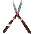Utkarsh Garden Hedge Shears | Heavy Duty Pruning Hedge Shears & Plant Branch Cutter with Wooden Handle for Lawn or Garden, Cutting Plant Stem | Set of 1 Tool | Garden Tools For Home Gardening Scissors
