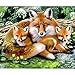 Produktbild Mosstars Painting 5D DIY Diamant Malerei Stickerei Malerei Teil Runde Diamant Malerei Wohnkultur Geschenk Embroidery Painting Cross Stitch Bedroom Living Room Office Decoration 40x30cm