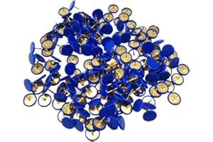 Ruidee 150 Pcs Thumb Tacks Push Pins Board Pins for School, Office, Map, Photo Wall, Cork Board Bulletin (Blue)