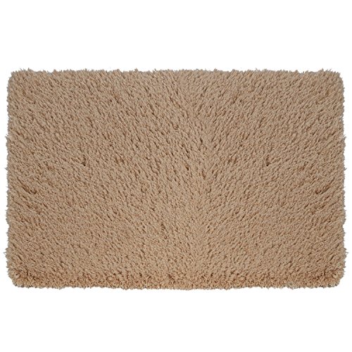 Lifewit Badematte Weiche Badevorleger Mikrofaser Badeteppich Rutschfest Antibakteriell Gummi Teppich 80x120cm Khaki - 3