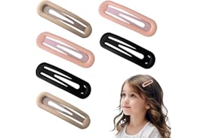 BIRLOZA 6 Piezas Clips de Pelo Horquilla Grande de Metal a Presión para el Pelo Antideslizantes Accesorios para el Cabello 6,8 cm