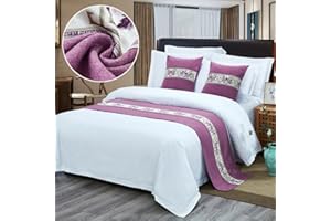 QRGMKL Nuevo Corredor de Cama Colcha Pañuelo de Cama Premium Dormitorio de Hotel de Estilo Europeo Protector de Ropa de Cama para el Hogar Corredores de Cama y Cojines-I||210X50cm for 1.5m Bed