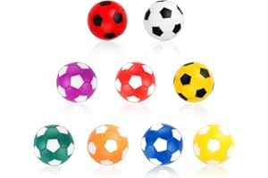 Vnierxful 9 PCS Tischfußball Kickerbälle Set, Tischfussball bälle Ersatzbälle, 36mm Mini Tischkicker bälle Fußballspiel für Erwachsene und Kinder, Bunt