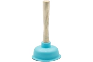 Lapap | Sturalavandino con Termogomma Colorata di Diametro Ø Manico in Legno per Uso Domestico o Professionale Lo Sturalavandini Stura !Pop! è 100% Made in Italy Diversi Colori (Azzurro, Ø 12cm)