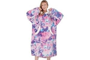 Winthome Manta con Capucha Suave y Acogedora, Sudadera con Capucha con Bolsillo y Capucha, Manta de Franela para Mujer, Hombre y Adulto, Ahorra Costes de Calefacción