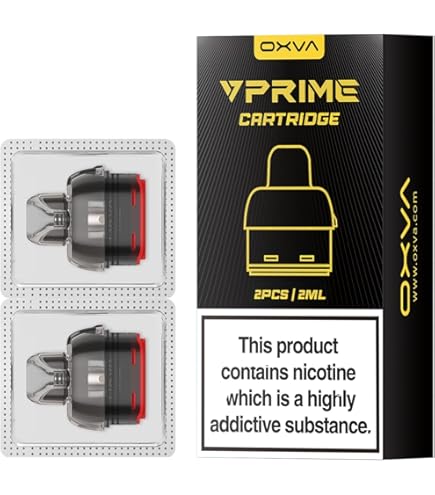 cartouche vprime oxva amazon OXVA VPrime Pod de Repuesto, Cartucho Recargable, Negro y Naranja,0.4 Ohm  Pack de 2 : Amazon.es: Electrónica