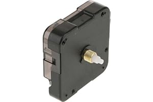 XQZMD 12888 Reloj de pared de cuarzo DIY mecanismo de movimiento accionado por batería barrido movimiento silencioso motor manos reparación piezas reemplazo (12,8 mm)