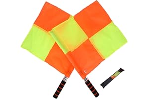 WYTINO Bandiera Arbitro, 2 Pezzi Bandiere Arbitro Calcio Calcio Con Custodia Per Allenamento Sportivo Hockey Calcio Allenamento Partita Di Calcio,Bandiera Linesman,Attrezzatura da allenamento da calcio