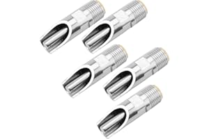HEEPDD 5PCS Edelstahl Kupfer Kappe Automatische Schwein-Nippel Wasser Trinker Feeder Waterer Copper Cap Duckbilled Geflügel Bewässerungssystem für Sauen Ferkel Trinken