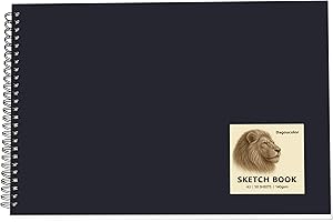 DagouColor Skizzenbuch, 1 Pack, 50 Blatt (100 Seiten), A3 Säurefreies Zeichenpapier, 140GSM Spirale Skizzenpad für Anfänger Künstler Erwachsene Kinder