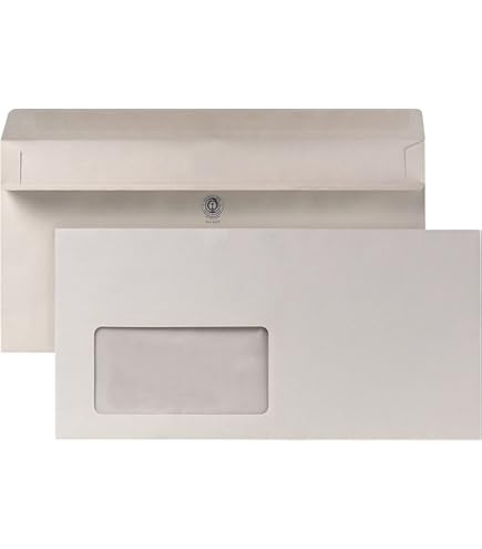 aro Enveloppen, DIN lang, met venster, zelfklevend, wit, 1000 stuks