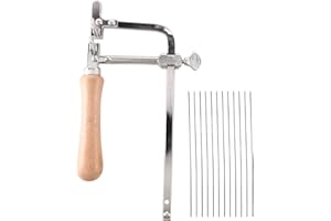 NIEJGAY Scie Professionnelle Ajustable Arc Bois Manche de Cadre de Scie Outils de Main Cadre de Scie Bijoutier