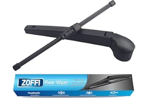 Rear Wiper Arm Blade, Replacement for VW Golf MK7 2012-2019 - ZOFFI Back Windscreen Wiper Assembly Replacement - All Season Natural Rubber Cleaning Window