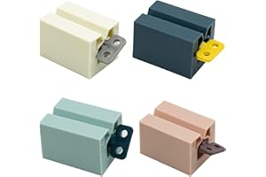 SZXMDKH 4 spremi dentifricio a tubo rotante, con manici satinati, supporto per dentifricio, salva dentifricio e creme (4 colori)