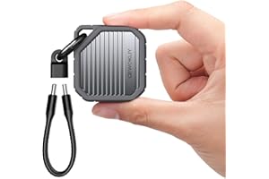 Gewokliy SSD 2230 Gehäuse, M.2 NVMe SSD Gehäuse, USB-C 3.1 10 Gbit/s, unterstützt M.2 M-Schlüssel und 2230 mm externes SSD-Gehäuse, Dunkelgrau