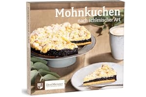 ‎DREIMEISTER DreiMeister Mohnkuchen nach schlesischer Art I Kuchen nach original Familienrezept I saftig & dicke Butterstreusel I frische Zutaten & naturreine Gewürze I schlesische Spezialitäten I 800g