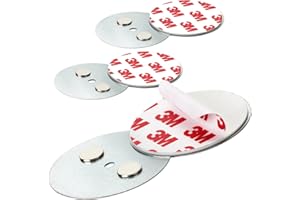 Support Magnétique pour Détecteur de Fumée avec Ø 50 mm - Jeu de 3 - Adhésif Magnétique pour Détecteurs de Fumée Usuels - Adhésif Aimanté 3M avec Support Aimanté, Fixation Facile sans Perçage ni Vis