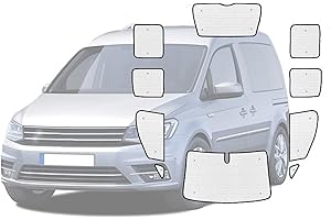 BROEL Parasol de coche para Volkswagen Caddy MK3 2K 2003-2019 cubierta completa para ventana de coche (color: eje corto All)
