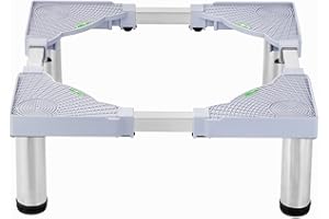 Coptiner Waschmaschinen Untergestell, Bärenlast, Max 500KG Untergestell für Waschmaschine, Verstellbare Breite 43-62cm, Höhe 18cm Waschmaschinensockel für Trockner, Kühlschrank, Waschmaschine