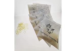 SMILEORTHO Elastici Bretelle Elastici 1/4 6.5 oz Forza Dentale Ortodontica Pesante Dentali Ortodontici Ortodonzia (10 sacchetti)