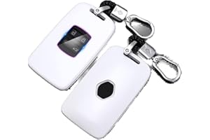 SILUOHAKE Carcasa para Llave Renault de Fibra de Carbono Carcasa de Llave de Coche para Renault Koleos Kadjar Megane Captur Espace 4 botón Funda Cubre Llave