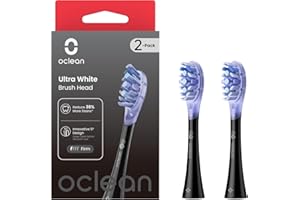Oclean Recambios Cepillos Ultra White, Aptos para todos oclean cepillos eléctricos para adultos, Blanqueamiento, Tecnología FlexFit，5°Inclinación, Certificados por la FDA