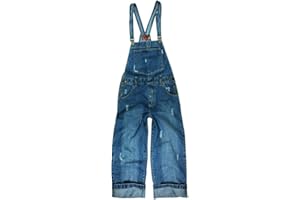 Clove Jeans Womens Cropped Dungarees 100% Cotton Denim 3/4 Capri Length - Wide Leg Dungarees Baggy Fit Playsuits for Women uk - Multiple Pockets Plus Size 8 to 22