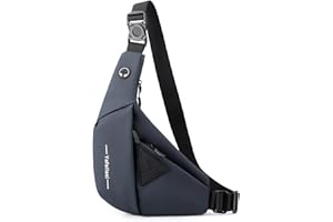 VARLIVOO Fashion Męska torba na ramię Męska torba na klatkę piersiową Plecak Torby na ramię Torba na ramię Szkoła Podróże Piesze wycieczki Camping Kolarstwo Sporty na świeżym powietrzu Siłownia Wodoodporny poliester Plecak na ramię Niebieski B