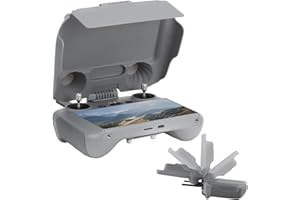 RC GEARPRO Rantow 2-in-1 Protector Cover Sunshade for DJI RC 2 Remote Controller - Plastic Controller Screen Joysticks Protector Sun hood Compatible for DJI AIR 3 / Mini 4 Pro Drone Accessories