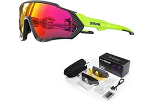 KAPVOE Polarizzati Occhiali Da Ciclismo Con 1 Lenti o 5 lenti Intercambiabili TR90 Sport Occhiali Da Sole Donne Uomini K9408