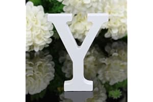 Freeas Dekorative Holz Buchstaben, hängende Wand 26 Buchstaben aus Holz Alphabet Wand Buchstaben für Kinder Baby Name Mädchen Schlafzimmer Hochzeit Geburtstag Party Home Decor-Briefe (Y)