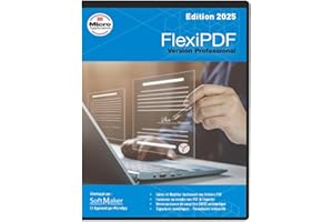 Micro Application - FlexiPDF Professional 2025 - Éditeur PDF Complet - Licence Perpétuelle 3 PC - Version DVD - Édition, Conversion Word, OCR, Fusion et Comparaison de PDF