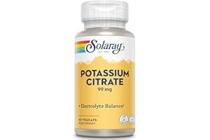 Solaray Potassium Citrate 99mg | Potasio | 60 VegCaps, 60