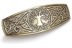KKJOY Metal Celtic Knot Barrettes Vintage Tree of Life Hair Clips Hand Crafted Spring Clip Hair Pin Headpieces Wedding Bridal Hair Accessories for Women Girls