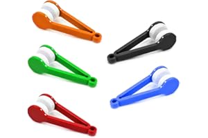 BOBOZHONG Occhiali Cleaner Spazzola Morbida,5 Pack Portatile Occhiali da Vista Pulizia Pennello Mini Occhiali da Sole Pulizia Pennello in Microfibra
