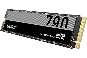 Lexar NM790 2TB SSD Interno, M.2 2280 PCIe Gen4x4 NVMe 1.4 SSD, Fino a 7400 MB/s in Lettura, 6500 MB/s in scrittura, per PS5, Appassionati di PC e Giocatori