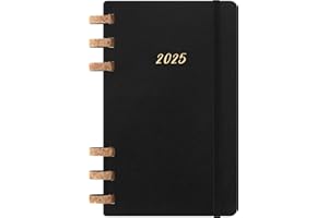 Moleskine Weekly & Monthly Planner, Agenda Settimanale e Mensile Spiral 12 Mesi 2025, Copertina Morbida e Chiusura Elastica, Colore Nero, Formato Large 15x21 cm