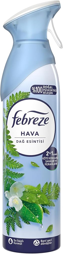 Febreze Hava Ferahlatıcı Sprey Oda Kokusu Dağ esintisi 185 ml