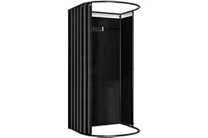 LXSEHN Umkleidekabine Freistehend, U-Form Bewegung Spur Umkleideraum, Bodenstehende Tragbarer Sichtschutz, Schattierung umkleide Öse Eisenhalterung, für Büro Einkaufszentrum