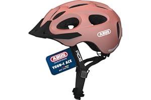 ‎ABUS ABUS Stadthelm Youn-I ACE - Fahrradhelm für den Alltag - mit integriertem LED-Rücklicht - für Damen und Herren